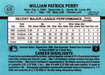1988 Donruss #626 Pat Perry Back
