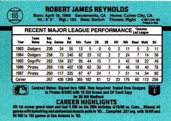 1988 Donruss #65 R.J. Reynolds Back