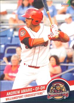 2015 Choice Williamsport Crosscutters #2 Andrew Amaro Front