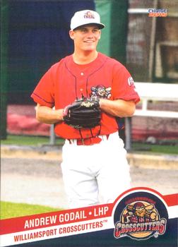 2015 Choice Williamsport Crosscutters #13 Andrew Godail Front