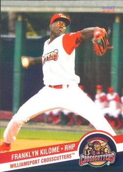 2015 Choice Williamsport Crosscutters #19 Franklyn Kilome Front