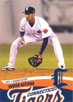 2013 Choice Connecticut Tigers #06 Javier Azcona Front