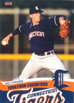 2013 Choice Connecticut Tigers #11 Jonathon Crawford Front