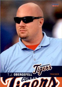 2011 Choice Connecticut Tigers #04 T.J. Obergefell Front