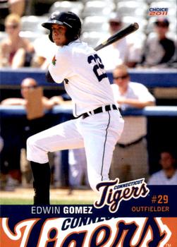 2011 Choice Connecticut Tigers #14 Edwin Gomez Front