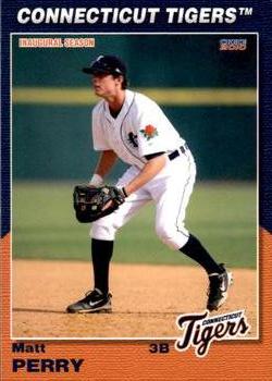 2010 Choice Connecticut Tigers #24 Matt Perry Front