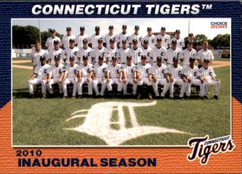 2010 Choice Connecticut Tigers #36 Inaugural Season Team Photo Front