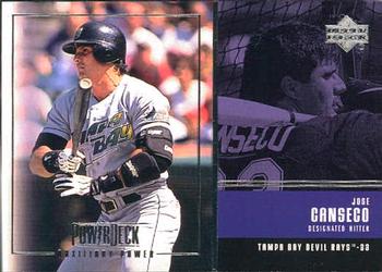 1999 Upper Deck PowerDeck - Auxiliary Power #AUX-21 Jose Canseco  Front