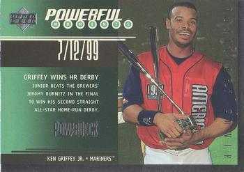 1999 Upper Deck PowerDeck - Powerful Moments Auxiliary Power #P4 Ken Griffey Jr.  Front