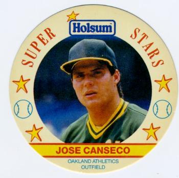 1989 Holsum Discs #5 Jose Canseco Front