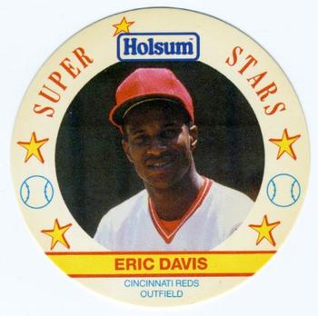 1989 Holsum Discs #7 Eric Davis Front