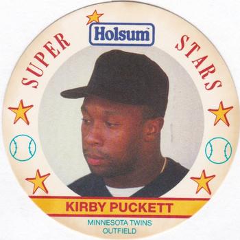 1989 Holsum Discs #8 Kirby Puckett Front