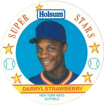 1989 Holsum Discs #10 Darryl Strawberry Front