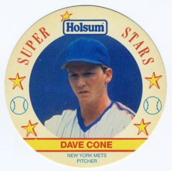 1989 Holsum Discs #19 David Cone Front