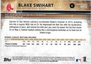 2015 Topps Update - Throwback Variations #US32 Blake Swihart Back