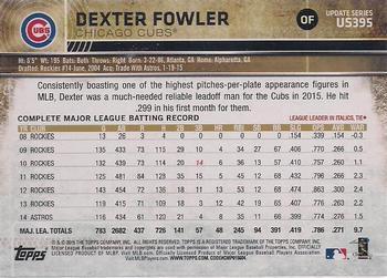 2015 Topps Update - Throwback Variations #US395 Dexter Fowler Back