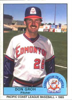 1985 Cramer Edmonton Trappers #4 Don Groh Front