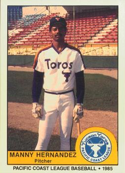1985 Cramer Tucson Toros #56 Manny Hernandez Front