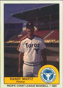 1985 Cramer Tucson Toros #66 Randy Martz Front