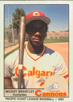 1985 Cramer Calgary Cannons #88 Mickey Brantley Front