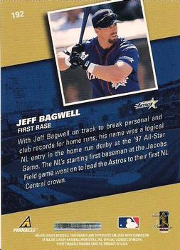 1998 Pinnacle #192 Jeff Bagwell Back