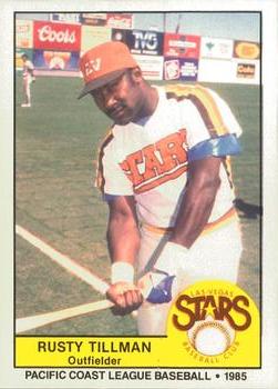 1985 Cramer Las Vegas Stars #102 Rusty Tillman Front