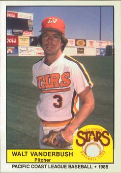 1985 Cramer Las Vegas Stars #111 Walt Vanderbush Front