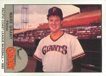 1985 Cramer Phoenix Giants #199 Mark Grant Front