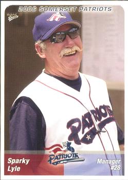 2006 MultiAd Somerset Patriots #1 Sparky Lyle Front