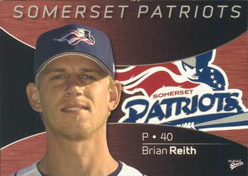 2008 MultiAd Somerset Patriots #24 Brian Reith Front