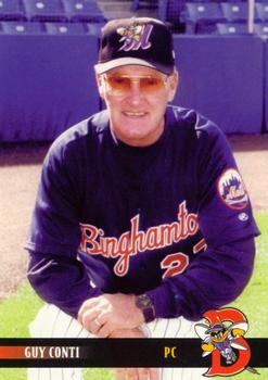 2000 Blueline Q-Cards Binghamton Mets #2 Guy Conti Front