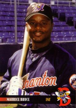 2000 Blueline Q-Cards Binghamton Mets #9 Maurice Bruce Front