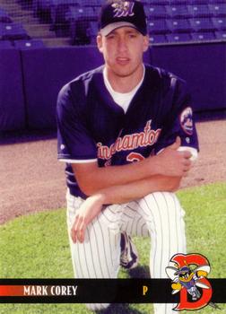 2000 Blueline Q-Cards Binghamton Mets #11 Mark Corey Front