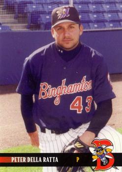 2000 Blueline Q-Cards Binghamton Mets #13 Peter Della Ratta Front