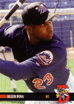 2000 Blueline Q-Cards Binghamton Mets #14 Allen Dina Front