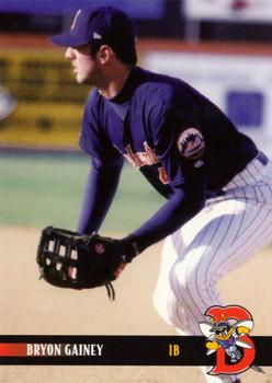 2000 Blueline Q-Cards Binghamton Mets #16 Bryon Gainey Front