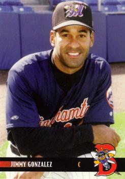 2000 Blueline Q-Cards Binghamton Mets #18 Jimmy Gonzalez Front