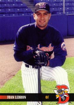 2000 Blueline Q-Cards Binghamton Mets #23 Juan LeBron Front