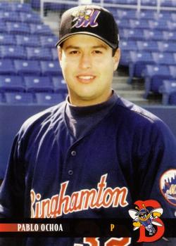 2000 Blueline Q-Cards Binghamton Mets #25 Pablo Ochoa Front