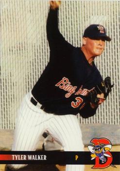 2000 Blueline Q-Cards Binghamton Mets #28 Tyler Walker Front