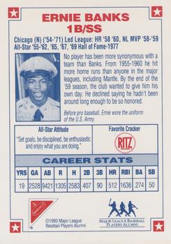 1993 Nabisco All-Star Autographs #NNO Ernie Banks Back
