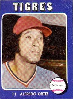 1976-77 Venezuelan Winter League Stickers #11 Alfredo Ortiz Front