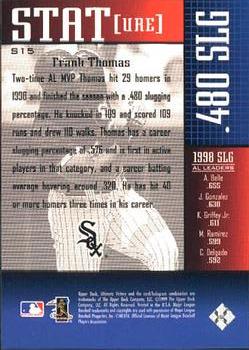 1999 Upper Deck Ultimate Victory - STATure #S15 Frank Thomas  Back