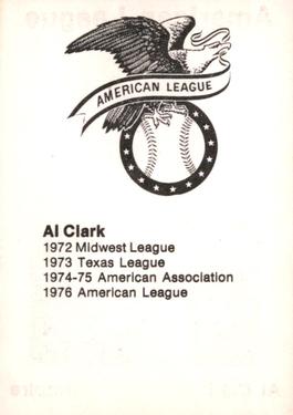 1977 TCMA Umpires #NNO Al Clark Back