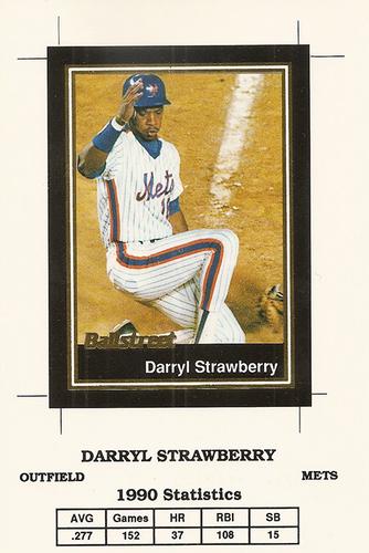 1991 Ballstreet - Oversized Promo #1 Darryl Strawberry Front