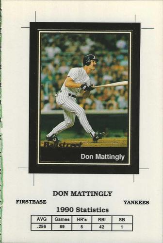 1991 Ballstreet - Oversized Promo #5 Don Mattingly  Front
