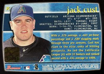 2000 Bowman - Autographs #JC Jack Cust Back