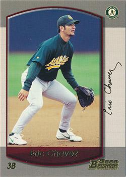 2000 Bowman - Gold #42 Eric Chavez  Front