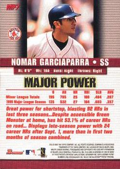2000 Bowman - Major Power #MP7 Nomar Garciaparra Back