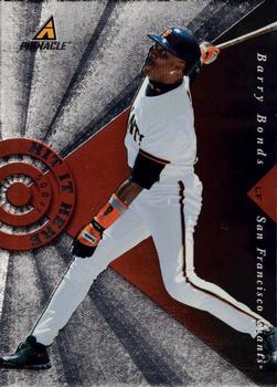 1998 Pinnacle - Hit it Here #5 Barry Bonds Front